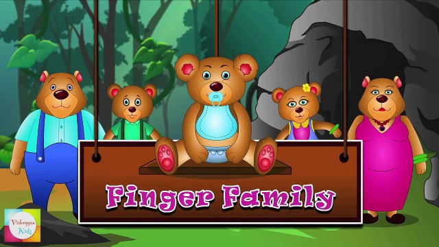 Teddy Bear Finger Family Nursery Rhyme Cartoon Songs For Children