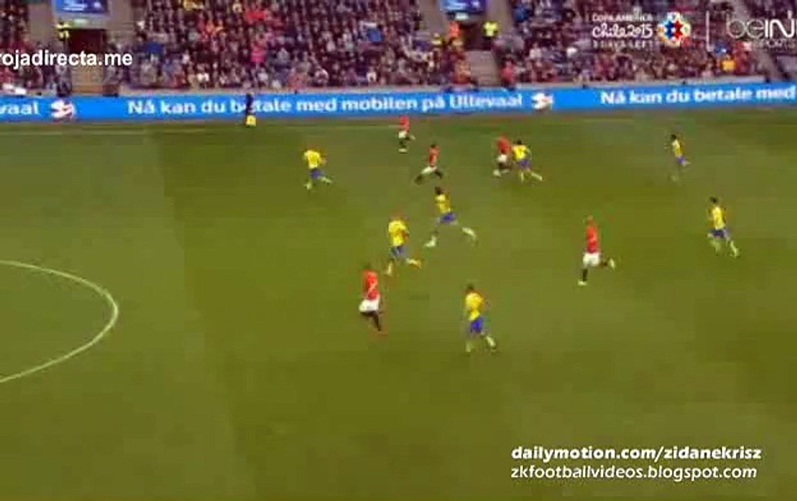 Martin Odegaard Fantastic Pass - Norway vs Sweden 07.06.2015