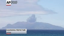 ( RAW VIDEO ) Japan's Mount Shindake Volcano Prompts Evacuations