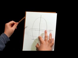 How to draw the human face - basic proportions (front) - STEP by STEP VERSION