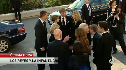 La infanta Cristina reaparece junto a los Reyes en el funeral de Kardam de Bulgaria