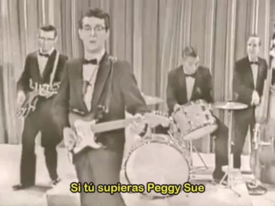 Buddy Holly and The Crickets   "Peggy Sue" (Subtitulos Español) {Miros Mar} .•*¨*• ♪♫