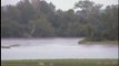 levee breach of the Missouri river  in Levasy,Missouri ,  eastern Jackson county    July 3rd , 2011