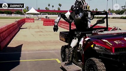 Defense Dept Holds Robots Contest, Comical Robot Spills Ensue