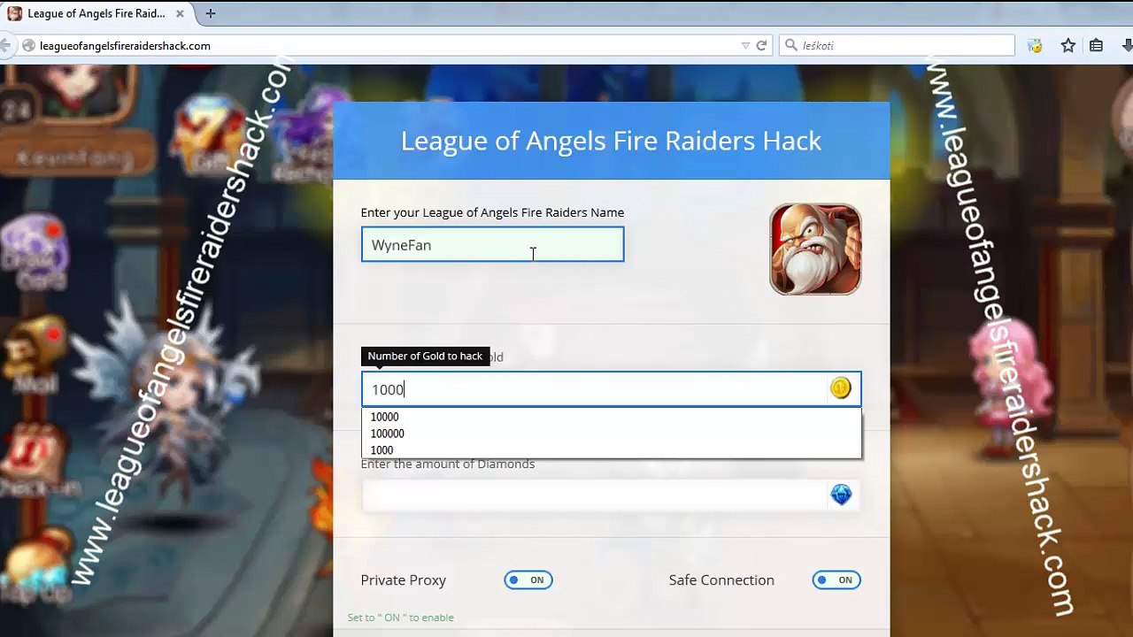 League of Angels Fire Raiders Cheats - Diamonds and Gold generator