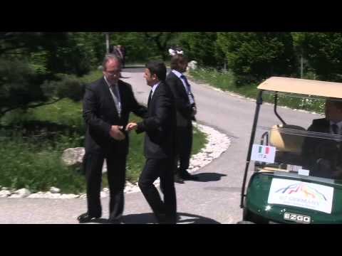 Renzi al Vertice G7 di Elmau - Arrivo e foto di famiglia