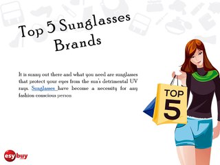 Top 5 sunglasses brands for Men & Women in Dubai, UAE.