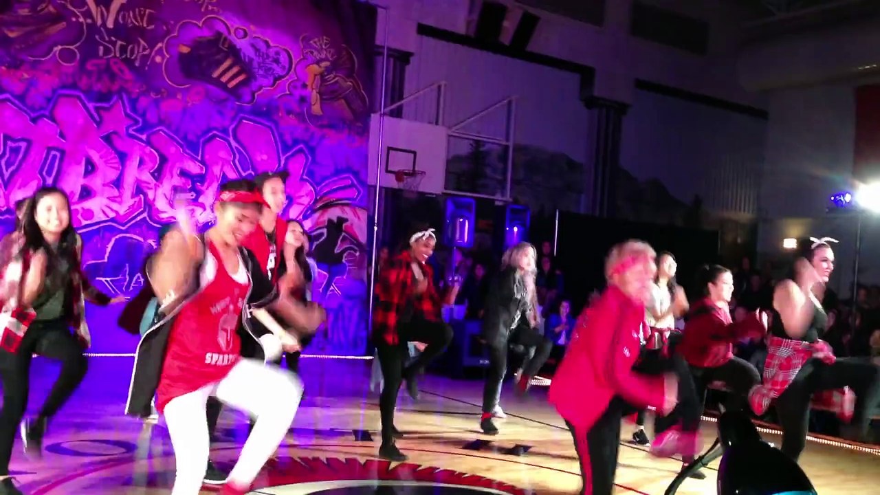 60 year old teacher schools her students in this dance routine