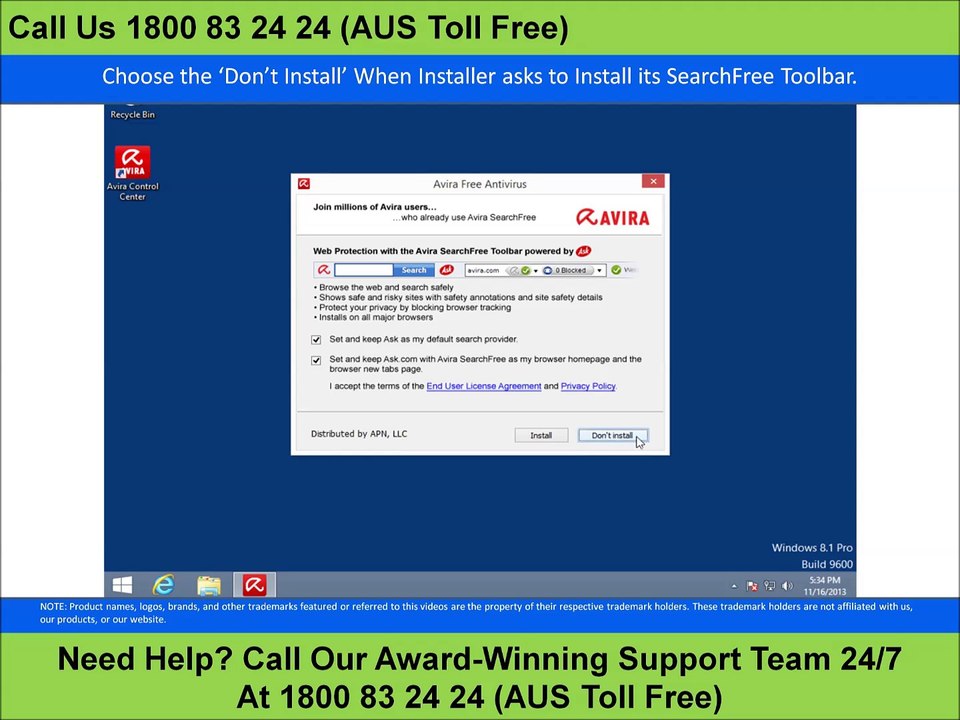 Learn How to Install Avira AntiVirus - Dial 1800 83 24 24 for Prompt Help