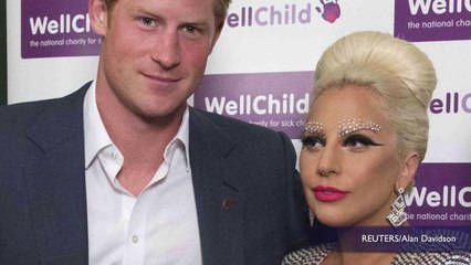 Lady Gaga wears diamond eyebrows to meet Prince Harry