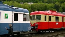 X 2907 & X 2844 de L'AUTORAIL LIMOUSIN, 6ème partie, prêts pour le retour à Limoges, en gare du MONT-DORE, le 25 Mai 2015.