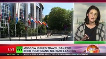 Russia publishes travel ban for 89 EU politicians & military leaders