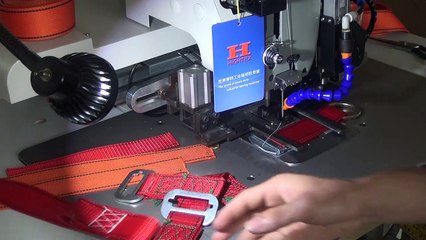 Automate lourd pour coutures renforts sur longe antichute en sangle