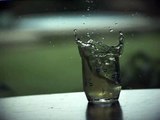 Ice Cube Drop in Slow motion