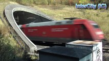 ICE Velaro ICE1 IC - German High Speed trains leaving tunnel