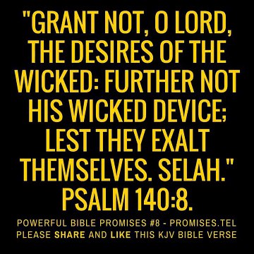 Powerful Bible Promises 8 – Psalm 140:8 – Christian Video
