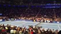 Grigor Dimitrov trick tennis shot against Roger Federer