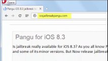 Pangu New iOS 8.3 Jailbreak Untethered Nouvelles Pangu iPhone 5S,  5C,  4S iPad Air,  Mini 2 4, 3 et iPod Touch