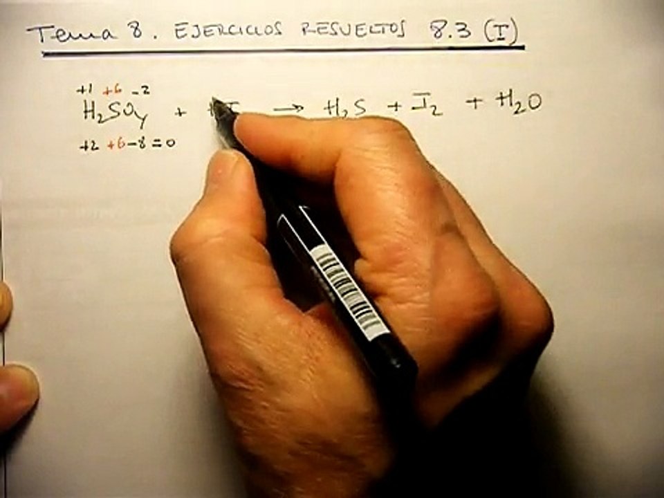 REACCIONES DE TRANSFERENCIA DE ELECTRONES Tema 8 [ejercicio 8.3 (I)]