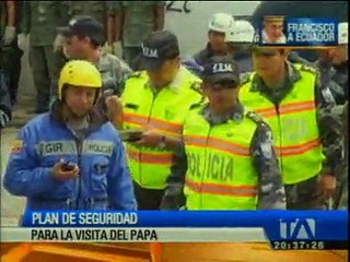 Plan de seguridad para la visita del Papa está listo