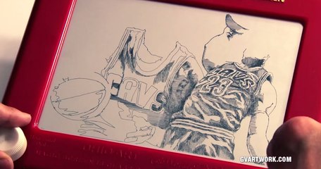 Etch-A-Sketch Artist Gets Set for 2015 NBA Finals