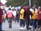SU Band Human Jukebox Marching to Mumford Stadium '03