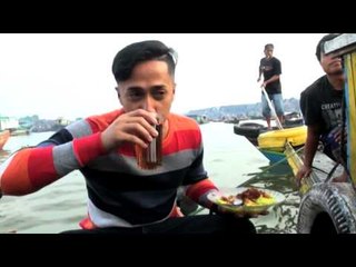 Makan Ditengah Sungai Sensasi Baru Bagi Irfan Hakim