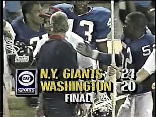 Parcells celebrating