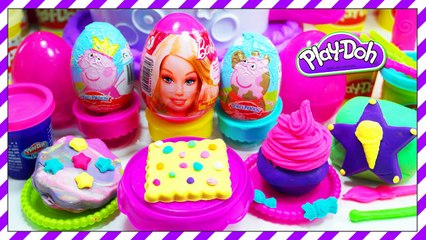Peppa الخنزير Kinder Surprise Eggs Play Doh Peppa البيض لعبة