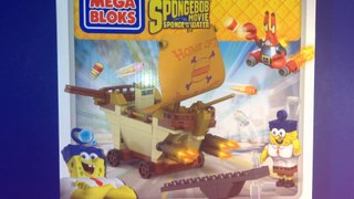 Spongebob Sponge Out of Water Mega Bloks Burgermobile Showdown Food Truck Playset!