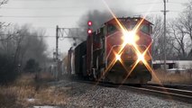 Trains in Flint, Durand, Romulus and Wyandotte, BNSF and CP Feb. 2012