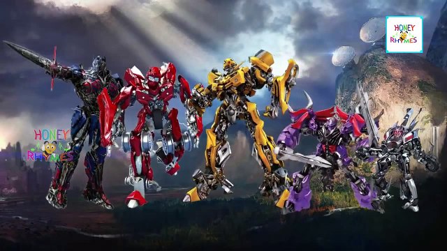 Finger Family TRANSFORMERS Cartoon Nursery Rhymes Daddy Finger Animation Rhymes for Kids