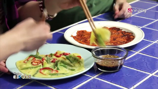 Canadian enjoying Korean cuisine