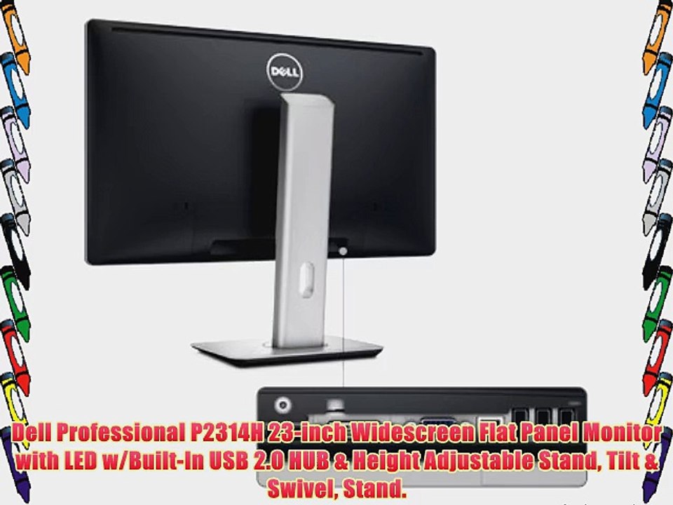 Dell Professional P2314H 23-inch Widescreen Flat Panel Monitor with LED w/Built-In USB 2.0
