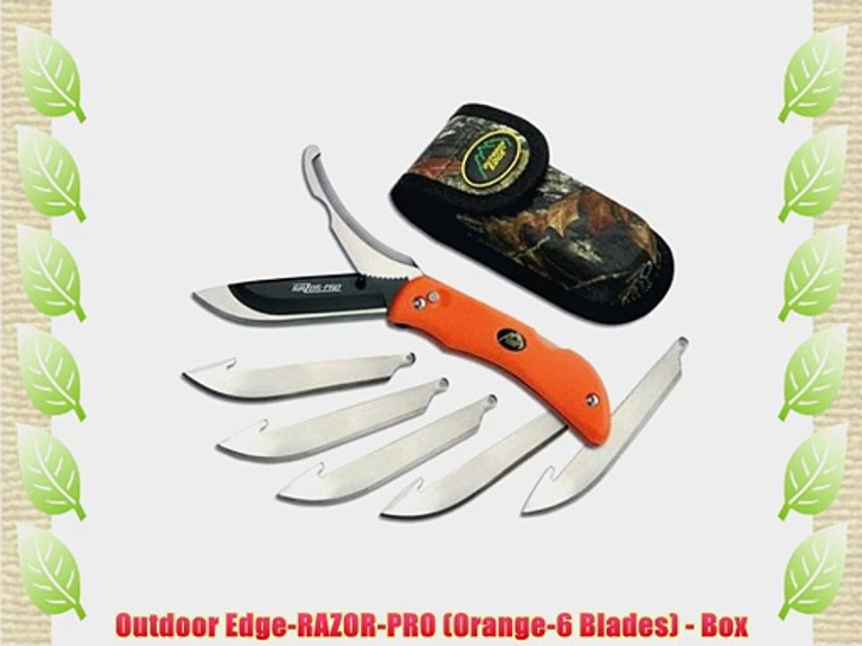 Outdoor Edge-RAZOR-PRO (Orange-6 Blades) - Box