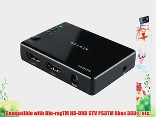 BELKIN 4PORT HDMI SWITCH 4-IN/1-OUT W/ WL REMOTE BLK / AV10117 /