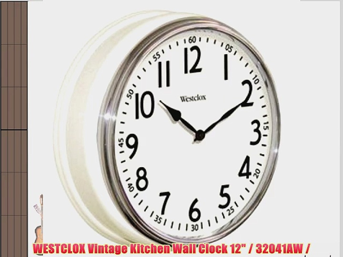 Westclox Vintage Kitchen Wall Clock 12 32041aw Video Dailymotion