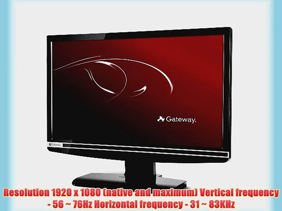 Gateway FHX2300 bmd 23-Inch Widescreen LCD Display - Black