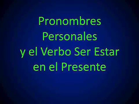 Francés - Lección 20 - Los Pronombres Personales y el Verbo 'Être'