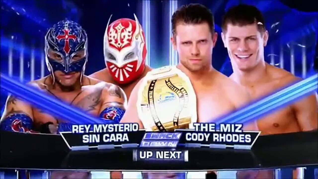 REY MYSTERIO Y SIN CARA VS THE MIZ Y CODY RHODES   SEPTEMBER   07   2012