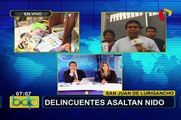 Desconocidos asaltan nido en SJL: alcalde reitera solicitud de intervención de Fuerzas Armadas