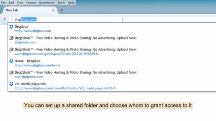 How to share folders on Dropbox