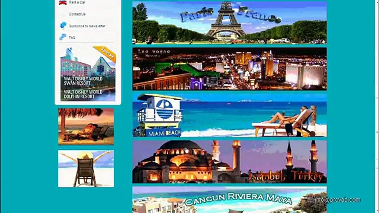 Computer Reservation System with Flights, Hotels, Cars and Cruise Suppliers Integration