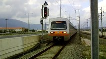 Trainspotting at Koropi suburban station (HD)