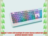 FOME QWERTY US Layout M8 7 Color USB led Illuminated High Quality Backlit Ultra-thin gaming