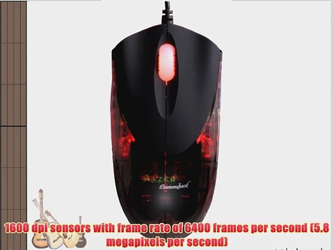 Razer Diamondback Salamander Red 1600 DPI Gaming Mouse
