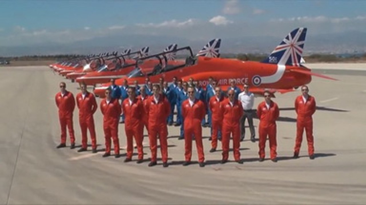[軍事紀錄-空中軍武]Show in the sky ! 第六彈 英國皇家空軍(Red Arrows)紅箭飛行表演隊 -  The Final Countdown MV