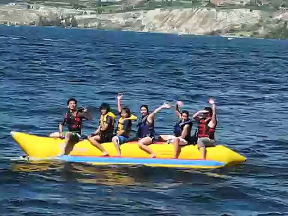 Epic Banana Boat Ride Fail in Penticton BC