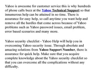 Yahoo Phone Support Helpline 1-844-666-2840 Number