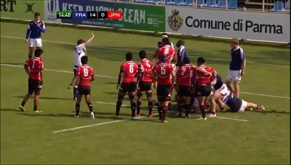 La mêlée japonaise martyrise celle des Français